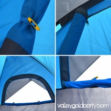 ODOLAND 3 Person Camping Tent Waterproof Lightweight Cabin Shelter w/ 2 Mesh Windows